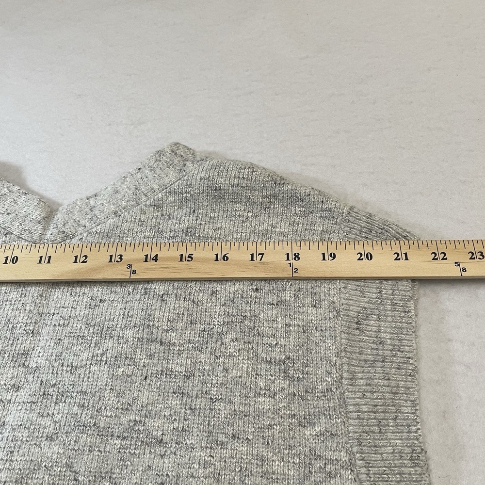 Anthropologie Gray Marled Sweater Vest Women's M Button Front Wool Blend - Picture 5 of 8